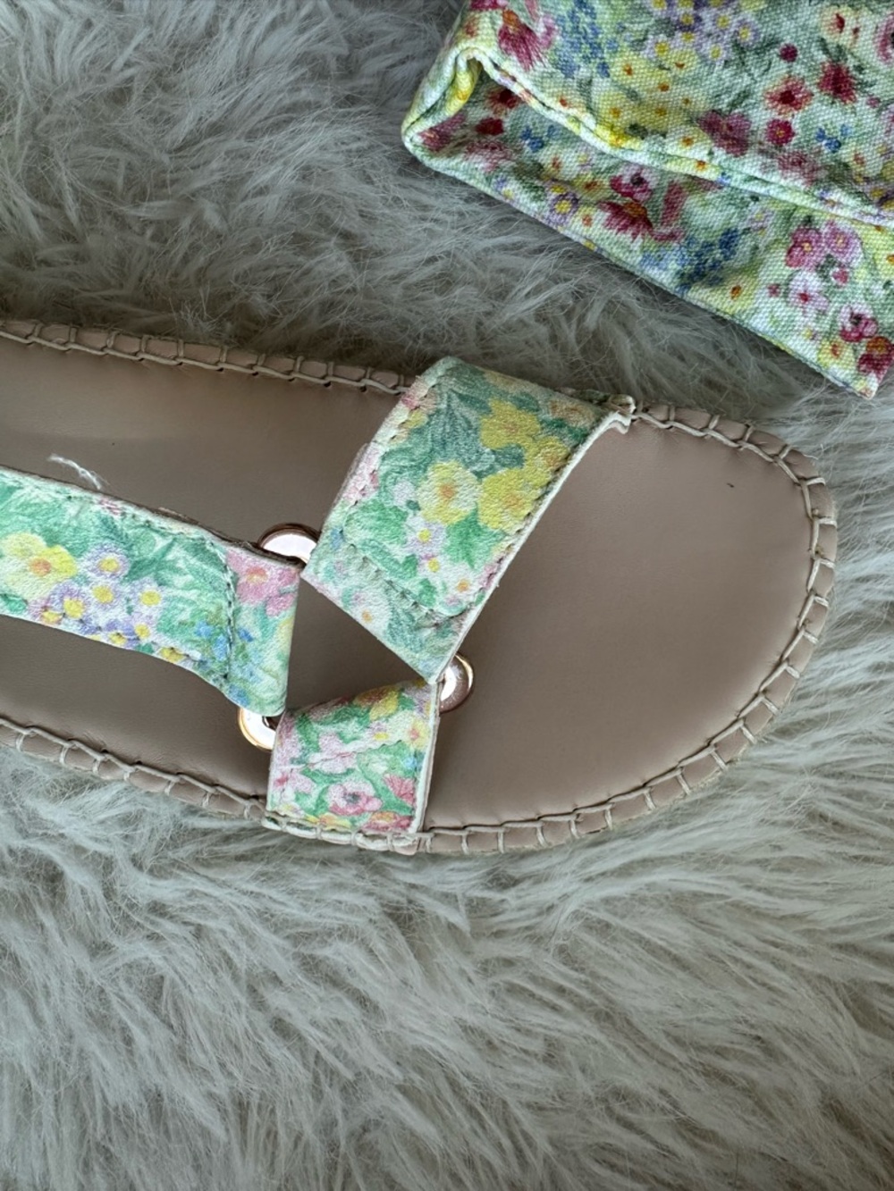 Love Shack Fancy Manebi rainbow skies  flowers hiking Espadrille 10 Sandals 41 - Picture 2 of 14